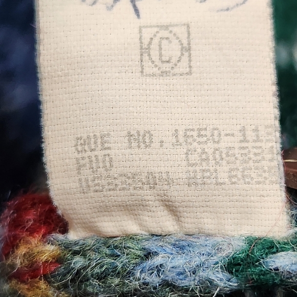 Woolrich Vintage 90's Y2K Fair Isle 100% Wool Cardigan Sweater Womens Size Large - Picture 8 of 9